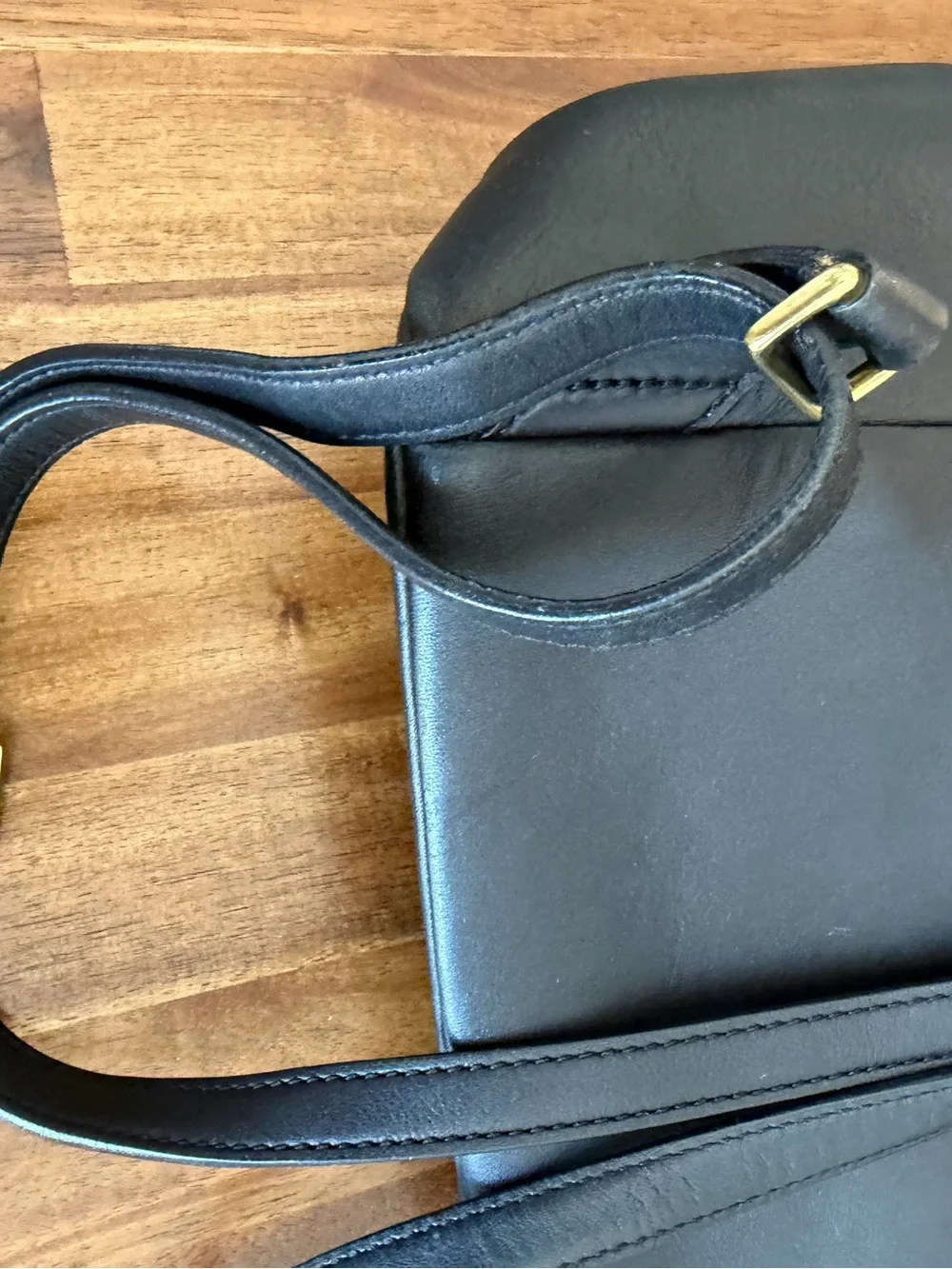 Vintage Coach Legacy West Hampton Backpack 9827 Black Leather Drawstring Y2K